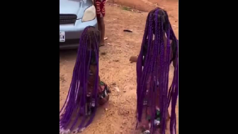 Little girls hailed for wearing long braids that sweeps the ground ...