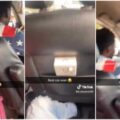 Male passenger Shocked as taxi driver installs sockets on his seat