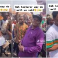 Awwn! they really love him - Students celebrate lecturer publicly in heartwarming video