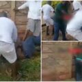 Drama as church members beat men who pointed gun at their pastor
