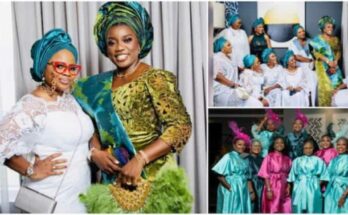 Pictures of a bride in her 40's, and her flower girls stun the internet