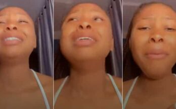 Beautiful lady cries profusely after boyfriend dumps her for forgetting to flush the toilet