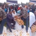 Nigerian couple receives firewood as gift on wedding day