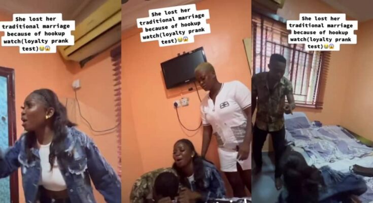 Prank gone wrong: Lady loses traditional marriage because of hookup | Ikejabird.com