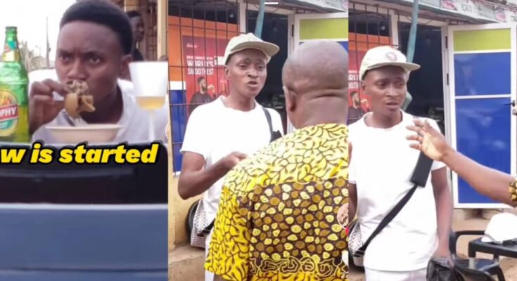 This kopa na thief : Corper refuses to pay for his food:ikejabird.com