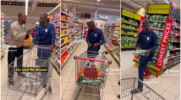 Netizens react to man who was given 30 seconds for all-expense paid shopping for Ramadan 
