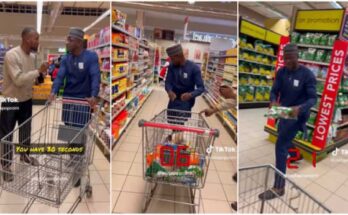 Netizens react to man who was given 30 seconds for all-expense paid shopping for Ramadan