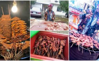Igbo suya man flaunts his handwork
