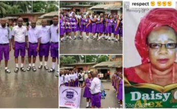 Class of 1993 turns up for teacher's burial in their primary school uniforms