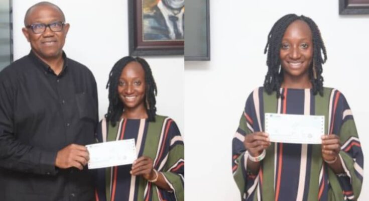 The mark of a great leader: Mr Peter Obi buys an oven for a young lady to start her own business. : ikejabird.com