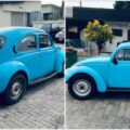 Nigerian man displays 1974 Volkswagen beetle car, names price