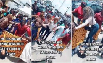Heavily Pregnant woman goes into labour in a bank queue at Port Harcourt