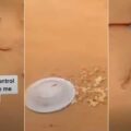 Little boy lies motionless after his plate of rice fell to the ground
