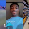 Father Backs His Child With Wrapper, Shocks Many People Inside Supermarket | Ikejabird.com