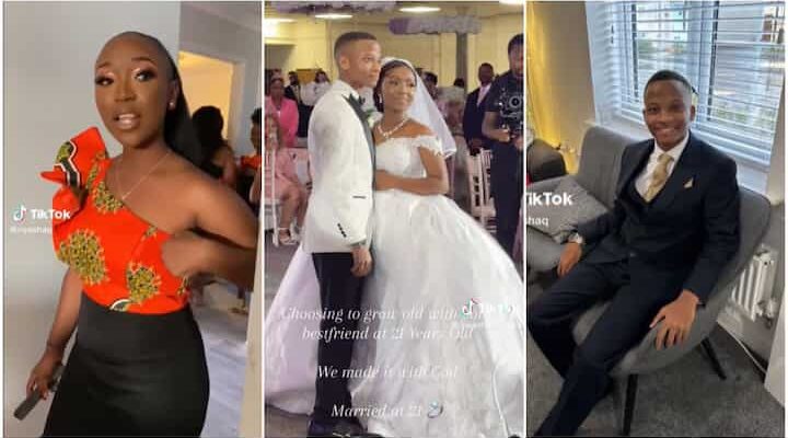 21 Year-old lady married heartthrob, many gush at their love 