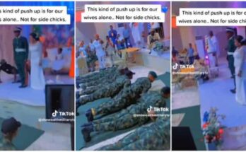 Soldiers do push-ups at colleague's wedding | Ikejabird.com