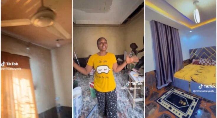 I can't wait to see his reaction – Nigerian lady revamps her father's room in his absence | Ikejabird.com