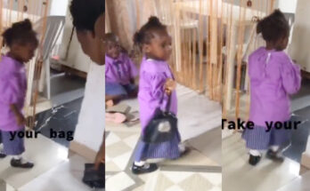 Little girl flings her grandma purse |ikejabird.com