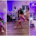 lady flies high in the air to catch bouquet |ikejabird.com