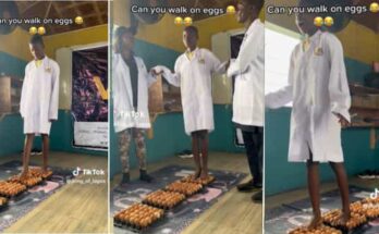 Na juju she use? Lady walks with style on crates of raw eggs | ikejabird.com