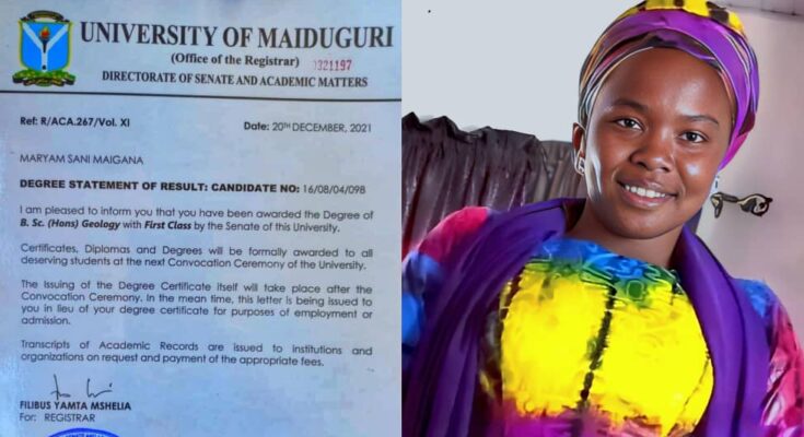 Students breaking records: Female student sets a new record by graduating with a first-class degree:ikejabird.com