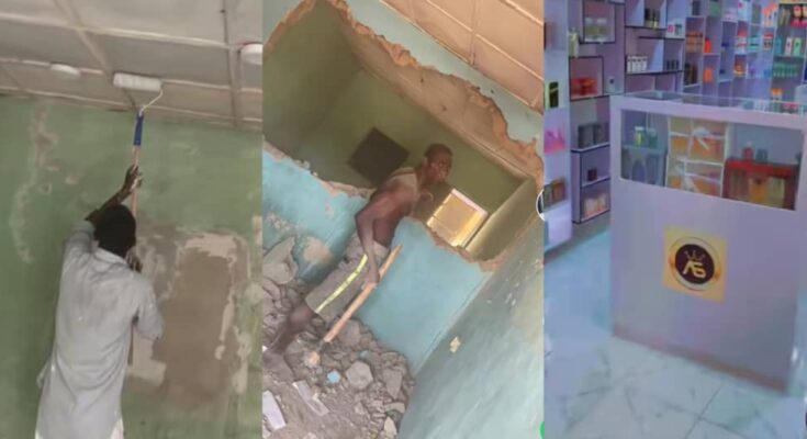 Shocking transformation: Nigerian lady remodels rented shop to suit her taste: ikejabird.com
