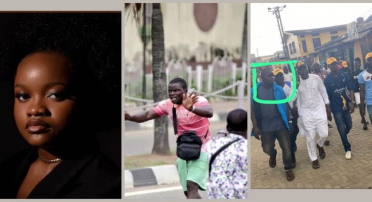 You wan arrest structure: Detective Rinu spots end-sars thug campaigning for Sanwo-Olu:ikejabird.com