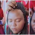 The hairstyle of a woman has drawn a lot of attention after her front hair was picked very tightly by the hair stylist | Ikejabird.com