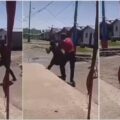 Woman wrestles man WWE style and throws him to the ground in  fierce fight | Ikejabird.com