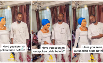 Nigerian bride calls husband beautiful names |Ikejabird.com