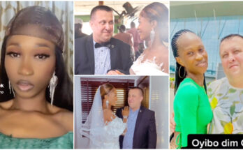 Nigerian lady shows off Oyinbo boyfriend |Battabox.com
