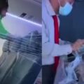 Wahala Promax: Lady creates business class suite with nylon in aircraft:ikejabird.com