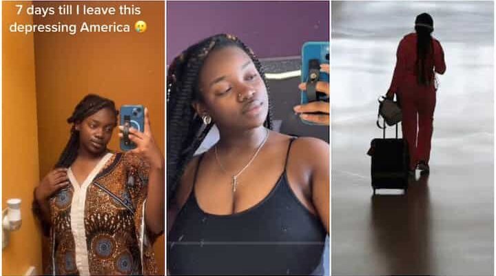 Young lady countdowns as she leave America, says it was depressing | Ikejabird.com