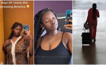 Young lady countdowns as she leave America, says it was depressing | Ikejabird.com