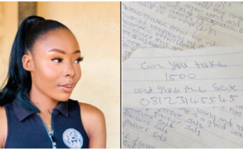 Lady receives sexual note from man |Ikejabird.com