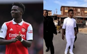 Omoluabi: Bukayo Saka hits the street of Lagos for charity works:ikeja.com
