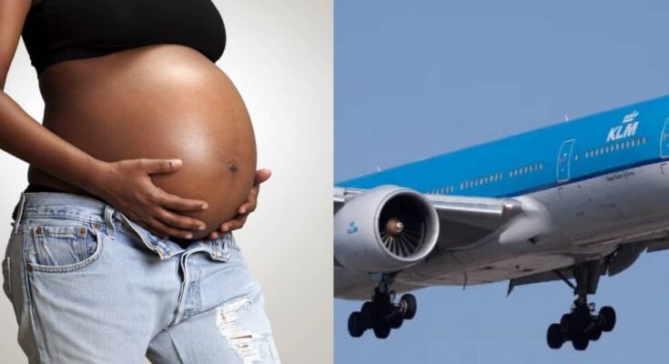 Baby no wan come for Naija :Woman gives birth on Lagos flight to Netherlands:ikejabird.com