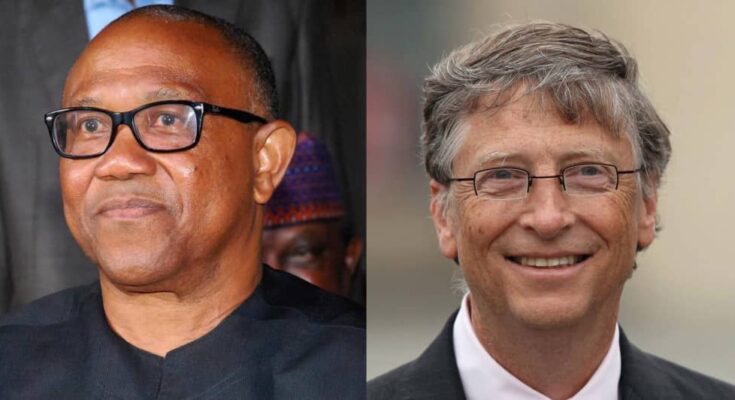 Peter Obi, the Labour Party's presidential candidate for the 2023 elections, voiced his support for Bill Gates' recent remarks regarding the increasing number of young Nigerian professionals leaving the country in search of better opportunities.:ikejabird.com