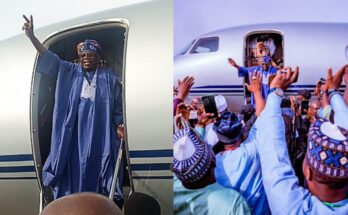 Just In: Tinubu arrives Lagos from London to celebrate sallah:ikejabird.com