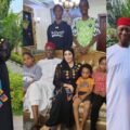 Real wife don show face: Ned Nwoko shares Eid photo with Moroccan wife and kids:ikejbird.com