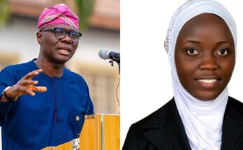 A young Nigerian female graduate has received the sum of N10 million from the Lagos State governor, Babajide Sanwo-Olu.