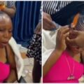 Nigerian hairstylist uses fire to smoothen out clients braids, netizens react
