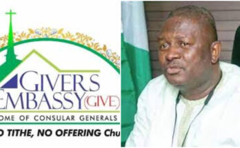 Givers Embassy Church: Where tithes, offerings are forbidden