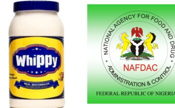 NAFDAC warns the public against taking Whippy Real Mayonnaise: Ikejabird.com