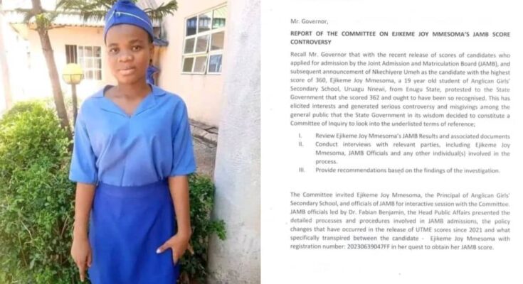 Breaking: Mmesoma Ejikeme finally admits to forging her UTME results:ikejabird.com