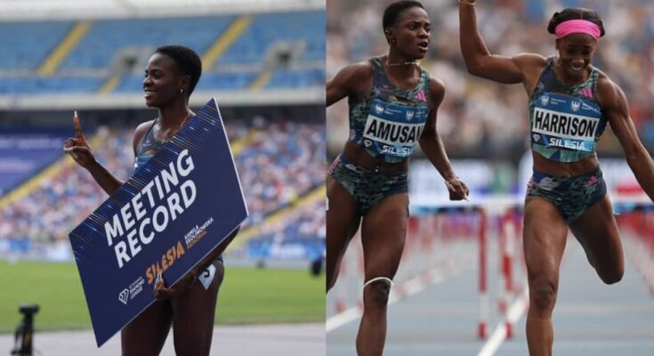 She Sets New Record: Tobi Amusan Wins 100m Hurdles At Silesia Diamond ...