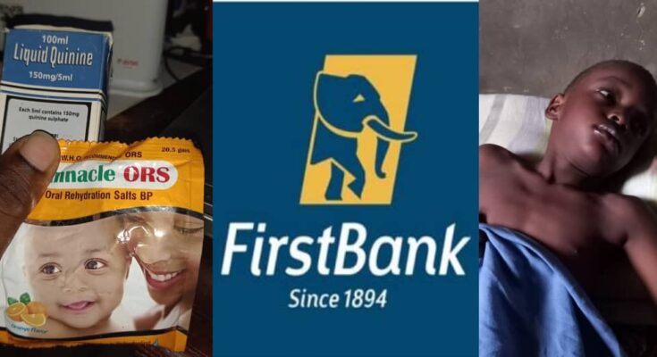It's unfair: Customer calls out First Bank over allegedly withholding money needed to treat his child | Ikejabird.com