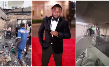 Heartbreaking video captures remains of Ayo Makun’s burnt house |Ikejabird.com