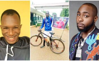 Daniel Regha speaks on man riding bicycle from Benue to see Davido |Ikejabird.com