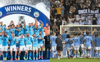 Man City lift their first UEFA Super Cup Trophy : ikejabird.com